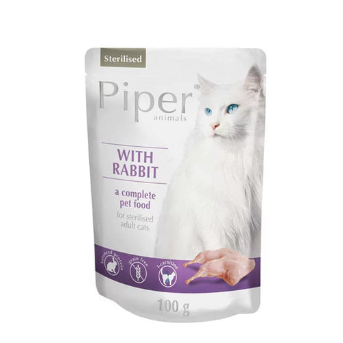 Piper Cat Sterilised Nyulas Alutasak Ivartalanított Macskáknak 100g