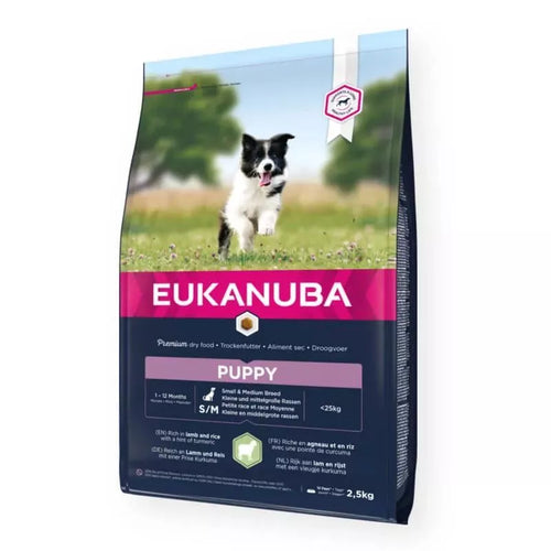 Eukanuba Puppy Small & Medium Bárány és Rizs Száraz Kutyatáp 2.5kg