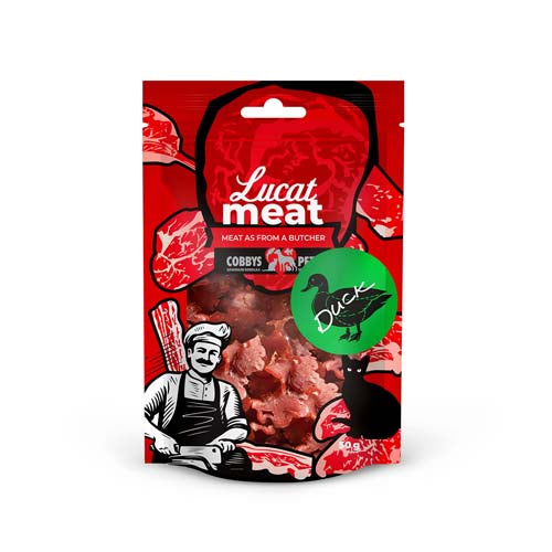 COBBYS PET LUCAT Meat falatkák kacsahússal 50g