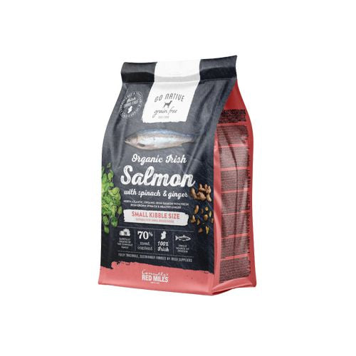 Go Native Ultra Prémium Kutyatáp Small Breed Lazac, Spenót és Gyömbér 1.5kg