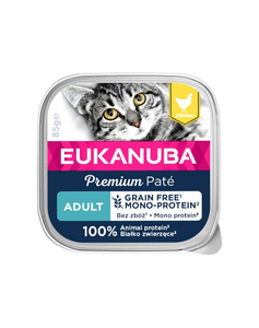 Eukanuba Grain Free Monoprotein Adult Csirkés Alutasak Felnőtt Macskák Részére 85g