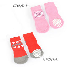 Zokni Piros -Fekete Mintás