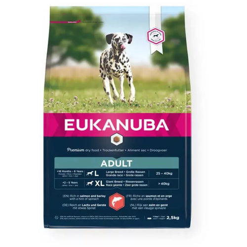 Eukanuba Adult Large Lazac és Árpa Száraz Kutyatáp 2.5kg