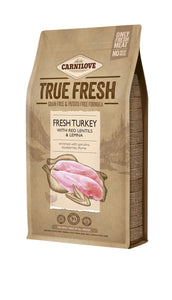 Carnilove True Fresh Kutyatáp - Pulyka, Vöröslencse és Békalencse 4kg