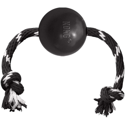 Dog toy KONG® Extreme Ball with rope